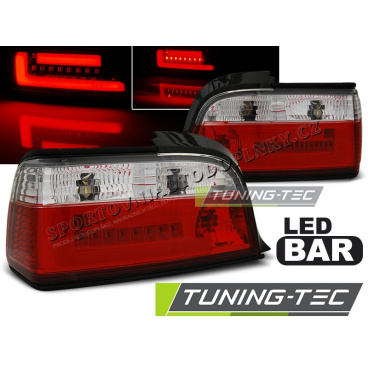 BMW E36 12.1990-08.1999 C/C LED-Heckleuchten rot weiß BAR