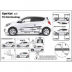 Seitenschutzleisten für die Türen, Opel Karl, 2015+, 5 Türen