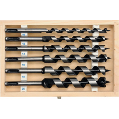 Serpentinen-Holzbohrer-Set 10.12.14.16.18.20 Länge 230 mm SDS plus