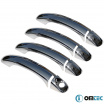 Edelstahl-Chrom-Omtec-Kurbelabdeckungen VW Touareg 2003-10 8-teiliges Set