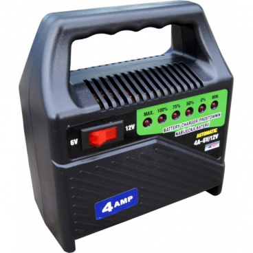 Autobatterieladegerät - 6-12V 4A - LED-Anzeige - tragbar Autobatterieladegerät - 6-12V 4A - LED-Anzeige - tragbar