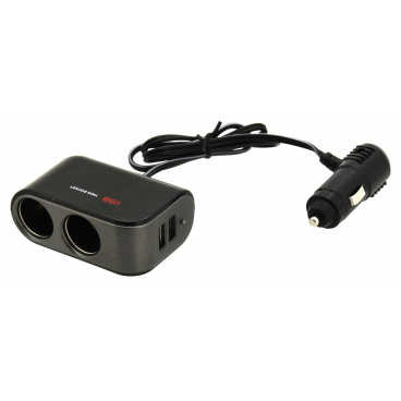 Splitter - Adapter 12/24V + 2x USB 2100mA Splitter - Adapter 12/24V + 2x USB 2100mA