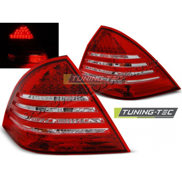 Mercedes C-Klasa W203 Limousine 2000-04 Rückleuchten rot weiße LED