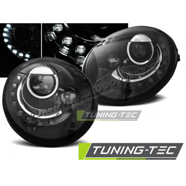VW New Beetle 10.1998-05.2005 klare Vorderlichter LED True DRL schwarz