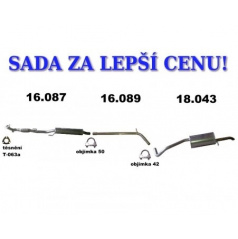 Kompletter Auspuff Skoda Fabia 1.2i Kombi / Limousine (11/2005-06/2009)