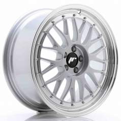JR Wheels JR23 18x8 ET40 5x112 Hyper Silber mit bearbeitetem Rand