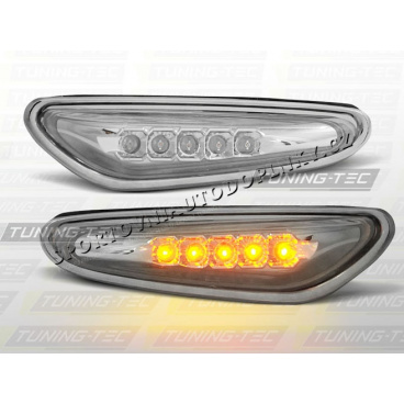 BMW E46 01–05 SEITENBLINKER LED – CHROM – Limousine/Touring BMW E46 01–05 SEITENBLINKER LED – CHROM – Limousine/Touring