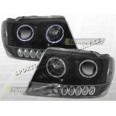 CHRYSLER JEEP GRAND CHEROKEE 1999–05 KLARES VORDERLICHT SCHWARZ