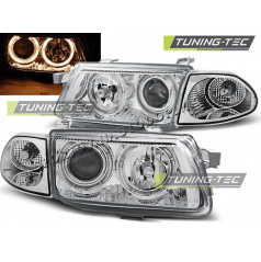 Opel Astra F 09.1994-08.1997 ANGEL EYES CHROM-KLARE SCHEINWERFER