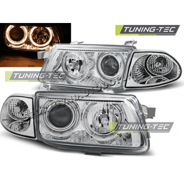 Opel Astra F 09.1994-08.1997 ANGEL EYES CHROM-KLARE SCHEINWERFER