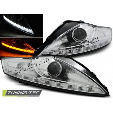 FORD MONDEO 07.2007-11.2010 FRONT-LED-BLINKER MIT KLAREM DAYLIGHT-CHROM FORD MONDEO 07.2007-11.2010 FRONT-LED-BLINKER MIT KLAREM DAYLIGHT-CHROM