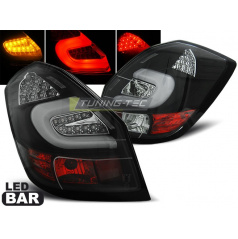 Skoda Fabia 2 2007-06.14 Rückleuchten schwarze LED BAR
