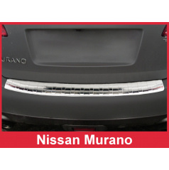 Edelstahlabdeckung - Schwellenschutz für die hintere Stoßstange Nissan Murano Z51 2008-16