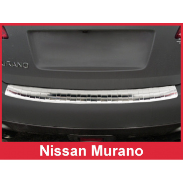 Edelstahlabdeckung - Schwellenschutz für die hintere Stoßstange Nissan Murano Z51 2008-16