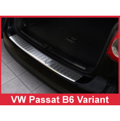 Edelstahlabdeckung - Schwellenschutz für die hintere Stoßstange Volkswagen Passat B6 Variant 2005-10