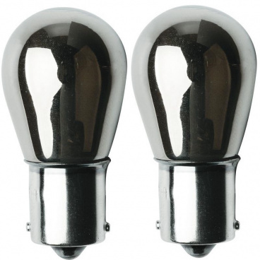 Satz Glühlampen BaU15S 12V 21W symmetrisch chrom orange 2 Stk.