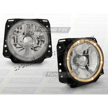 VW GOLF II 1983-91 ANGEL EYES CHROM KLAR SCHEINWERFER VW GOLF II 1983-91 ANGEL EYES CHROM KLAR SCHEINWERFER