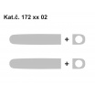 Komplette Griffabdeckungen, Edelstahl (2+2 Stk., zwei Schlösser), Roomster