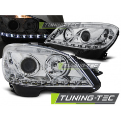 Mercedes W204 2007-10 Klare Frontleuchten Chrom H7