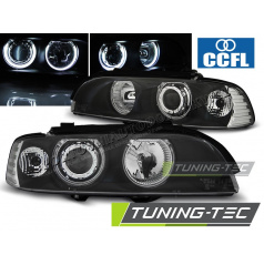 BMW E39 09.1995-06.2003 klare Angel Eyes CCFL-Schwarzlichter vorn