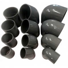 Kunststoffkupplungen ausschließlich für Luftleitungen mit Durchmesser 45, 55, 70, 82 mm