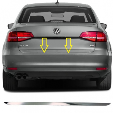 Untere Kofferraumschiene aus Edelstahl VW Jetta 2010-14 Untere Kofferraumschiene aus Edelstahl VW Jetta 2010-14