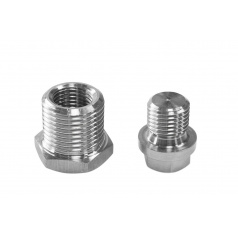 Lambda-Sonden-Adapter Reduzierung M18x1.5 - M12x1.25 + TurboWorks Stopfen