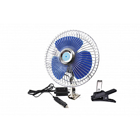 Ventilator 12V drehbar 21 cm + Clip
