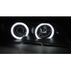 BMW E46 04.2003–06 Coupé, Cabrio, vorne klare Angel Eyes CCFL-Schwarzlichter