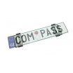 Nummernschild rahmenlose Matte – schwarz