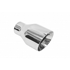 Auspuffendstück 102mm Eingang 60mm Poliert