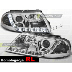 VW PASSAT 3BG 2000–05 FRONT CLEAR LIGHTS DAYLIGHT LED CHROME