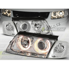 VW PASSAT B5 (3B) 1996–00 KLARES VORDERE LICHT ANGEL EYES CHROM