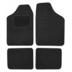 Teppiche Textil UNI-Größe2., 4 Stück schwarz