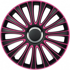 Le Mans Radkappen schwarz rosa 14-16" (4er-Set)