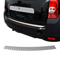 Heckstoßstangenabdeckung aus gebürstetem Edelstahl Omtec Dacia Duster 2010-18