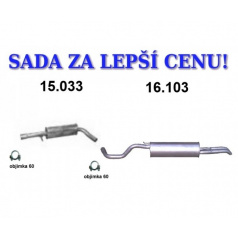 Kompletter Auspuff Skoda Octavia 1.8i Turbo-20V (Bj.v.05/1998-) und 1.8i T Turbo (Bj.v. 01/2000-10/2008)