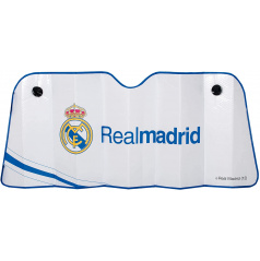 Originale Sonnenblende unter der Windschutzscheibe mit REAL MADRID Logo 145x80 cm