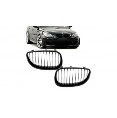 Grill BMW 5 E60 E61 einzelne Lamellen Matt Schwarz