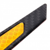 Türkantenschutz Carbon Schwarz mit orangefarbenem Reflektor mit Klebeband 4 Stück