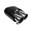 Endstück des Schalldämpfers 190mmx2 Eingang 70mm Carbon Gloss Set