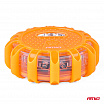 Akkubetriebene Notfall-Autolampe mit Taschenlampenfunktion 12SMD+3SMD 650mAh (BATT) orange Licht