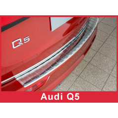 Edelstahlabdeckung - Schwellenschutz für die hintere Stoßstange Audi Q5 2008-16