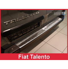 Edelstahlabdeckung - Schwellenschutz für die hintere Stoßstange Fiat Talento 2015-16