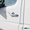 Edelstahl-Kurbelabdeckungen Omtec MB Sprinter, VW CRAFTER 2006-18 8 Stk