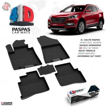 Gummisatz mit 4D-präzisen Automatten Hyundai Tucson 2015+ Gummisatz mit 4D-präzisen Automatten Hyundai Tucson 2015+