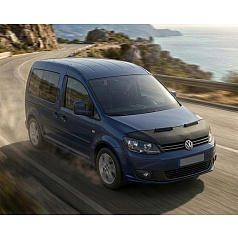 Motorhauben-Bra für den vorderen Teil, schwarz, VW Caddy Facelift 2010–15