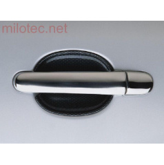 Vollständige Kurbelabdeckungen, Edelstahl (2+2 Stück ohne Schloss), Roomster