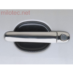 Komplette Griffabdeckungen, Edelstahl (2+2 Stk., zwei Schlösser), Roomster