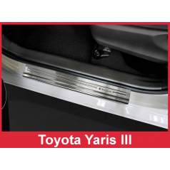 Einstiegsleisten aus Edelstahl, 4 Stück, Toyota Yaris 3 2014-16